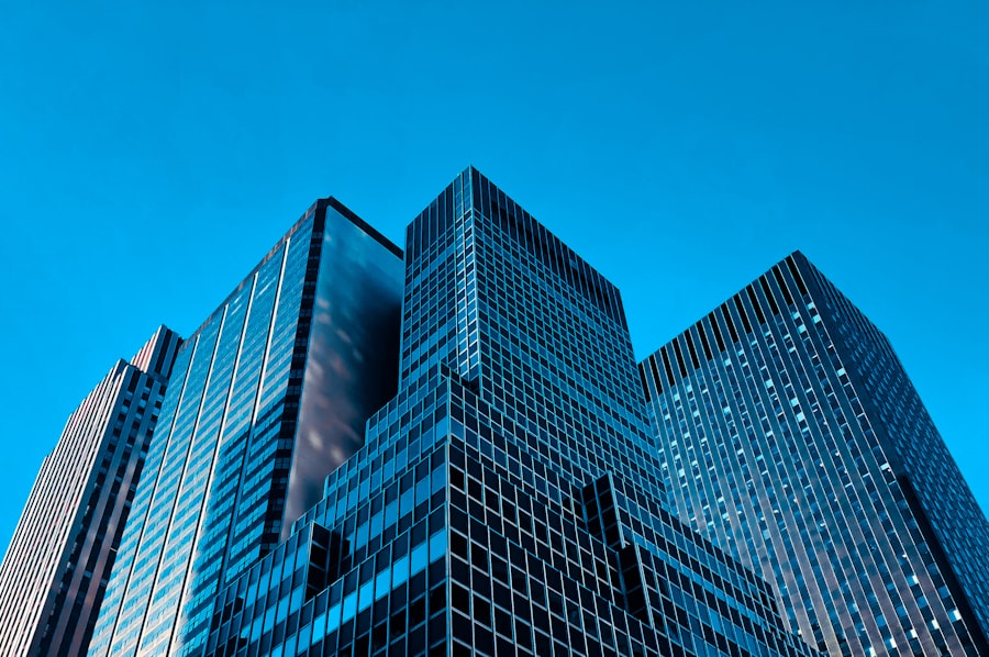 Commercial office building exterior