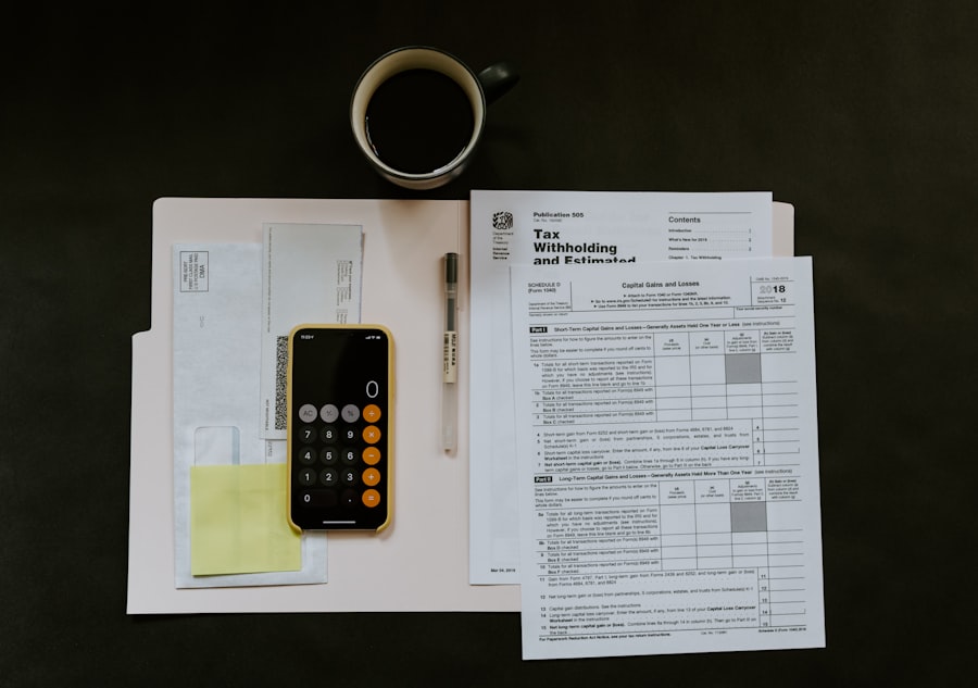 Business owner reviewing outstanding invoices